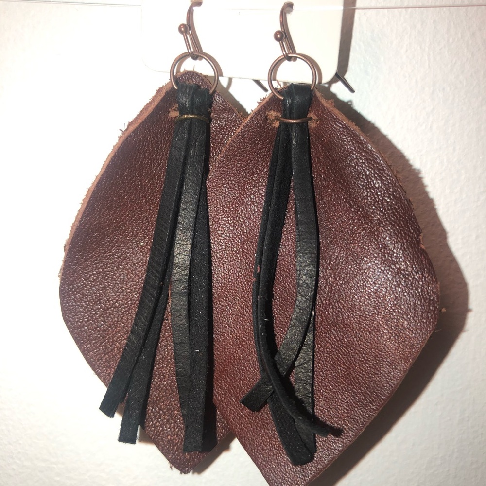 Handmade Leather Earrings